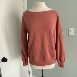 Abercrombie & Fitch Off-Shoulder Sweater - Dusty Rose